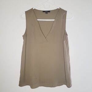 Forever 21 Top Women's Small Shift Dark Green Sleeveless Casual Office Spring